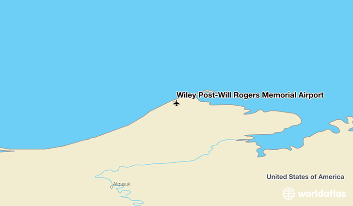 Wiley Post-Will Rogers Memorial Airport location on a map