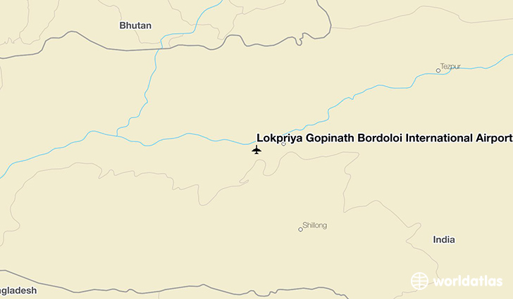 Lokpriya Gopinath Bordoloi International Airport location on a map