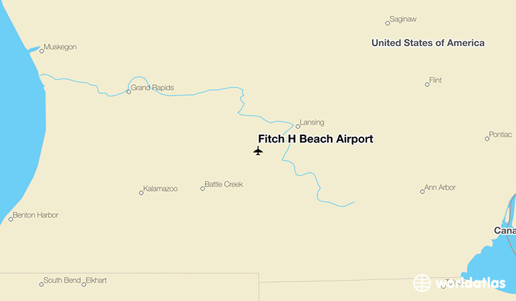 Fitch H Beach Airport location on a map