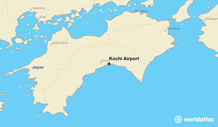 Kochi Airport location on a map