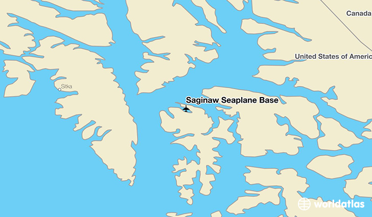 Saginaw Seaplane Base location on a map