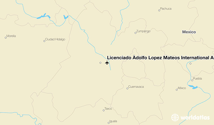 Licenciado Adolfo López Mateos International Airport location on a map