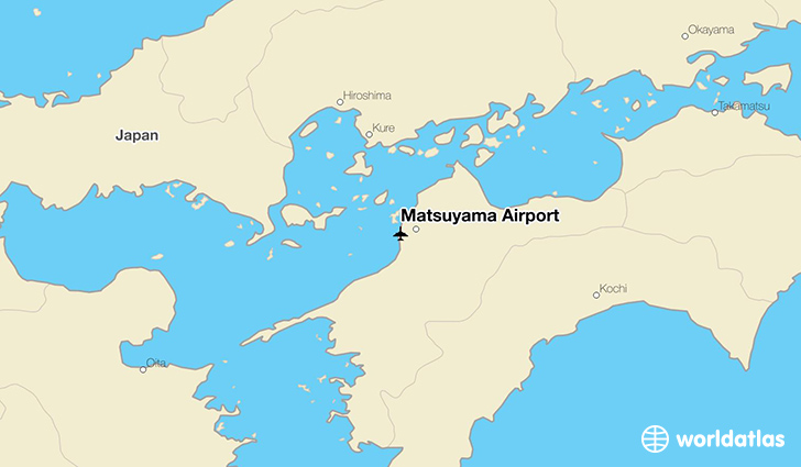 Matsuyama Airport location on a map