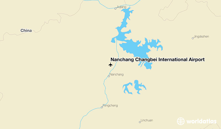 Nanchang Changbei International Airport location on a map