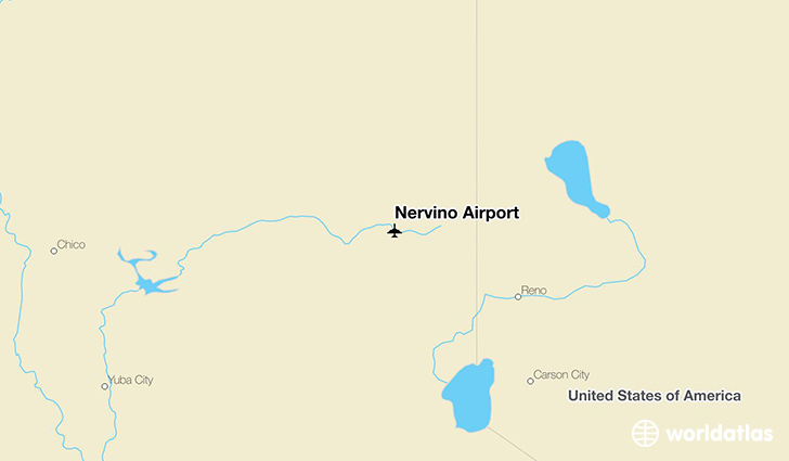 Nervino Airport location on a map