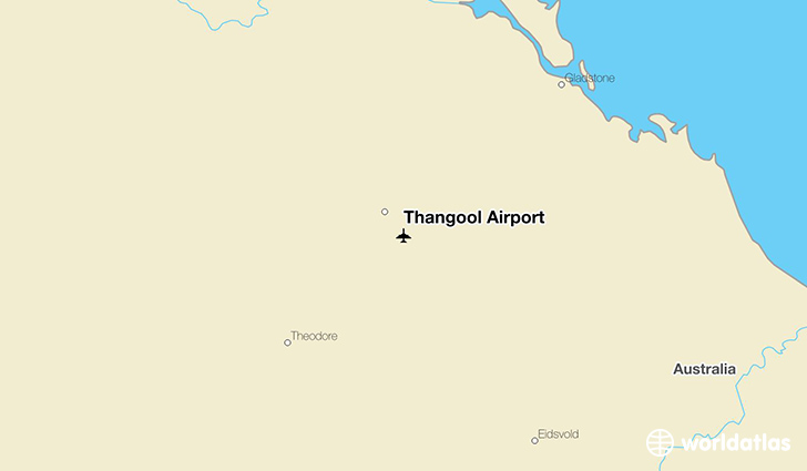 Thangool Airport location on a map
