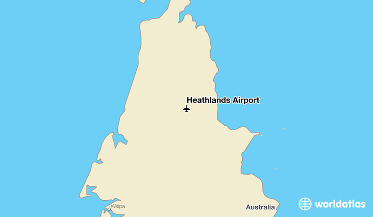 Heathlands Airport location on a map