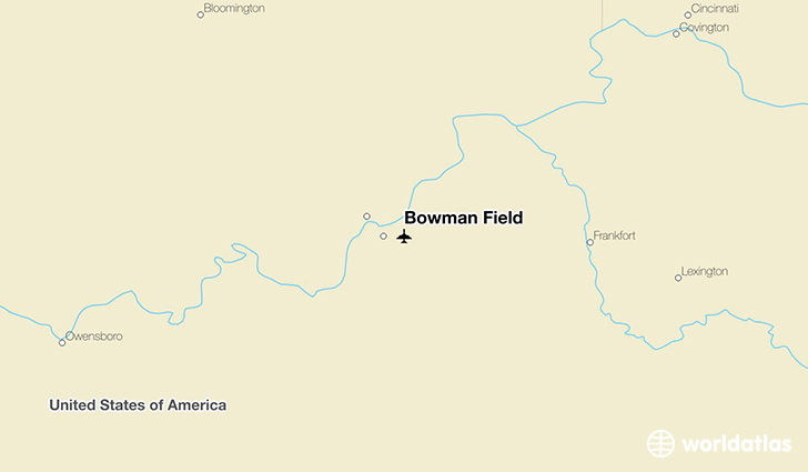 Bowman Field location on a map