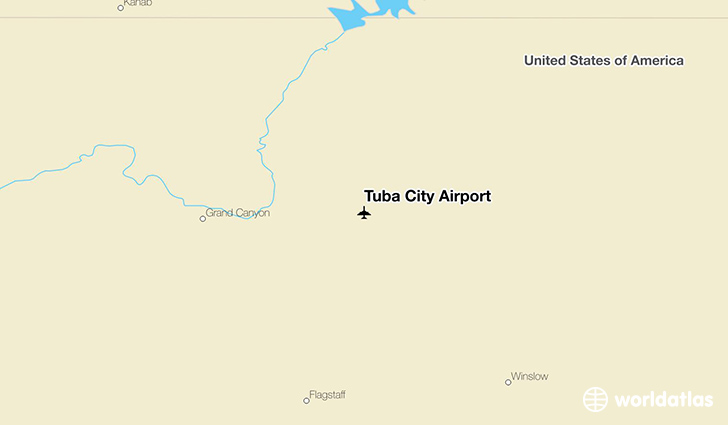 Tuba City Airport location on a map