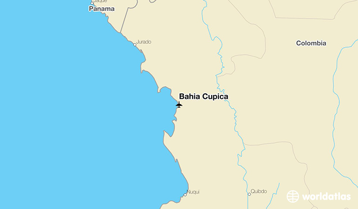 Bahia Cupica location on a map