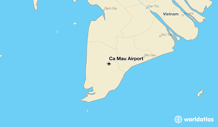 Cà Mau Airport location on a map