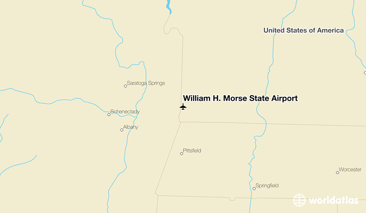William H. Morse State Airport location on a map