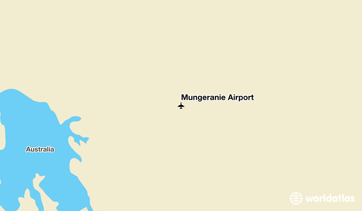 Mungeranie Airport location on a map