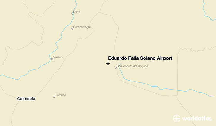 Eduardo Falla Solano Airport location on a map