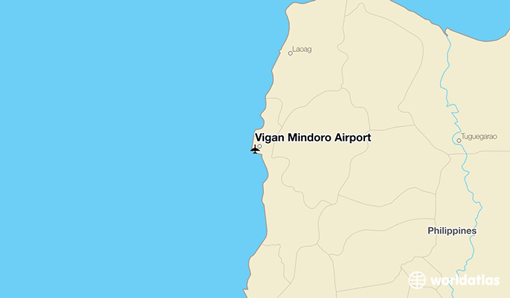 Vigan Mindoro Airport location on a map
