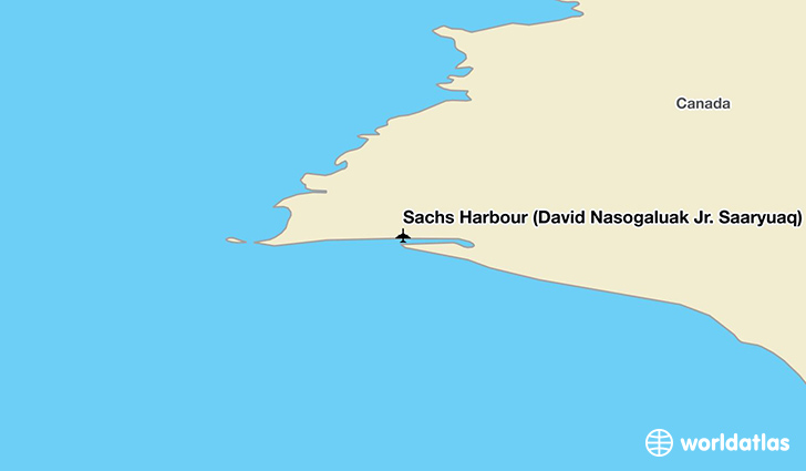 Sachs Harbour (David Nasogaluak Jr. Saaryuaq) Airport location on a map