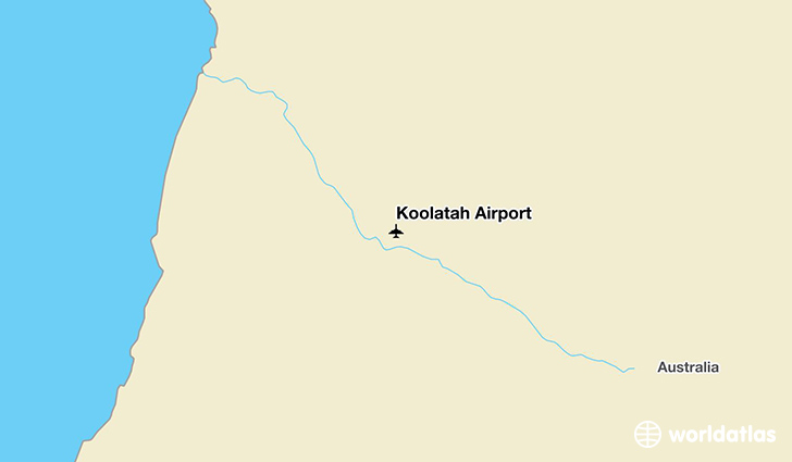Koolatah Airport location on a map