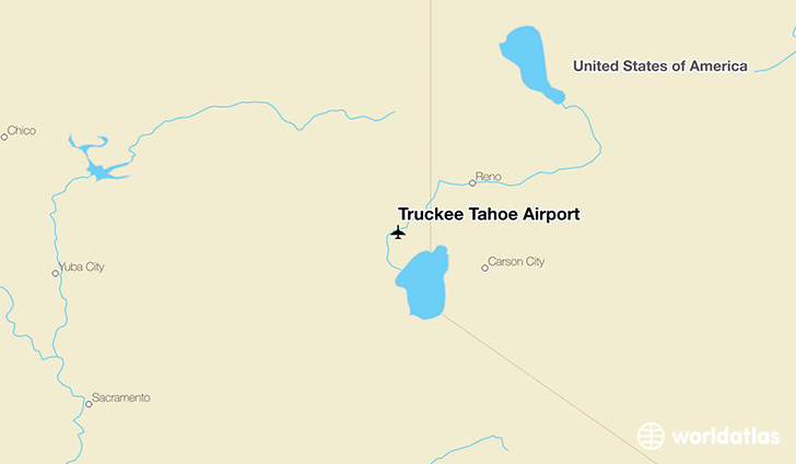 Truckee Tahoe Airport location on a map
