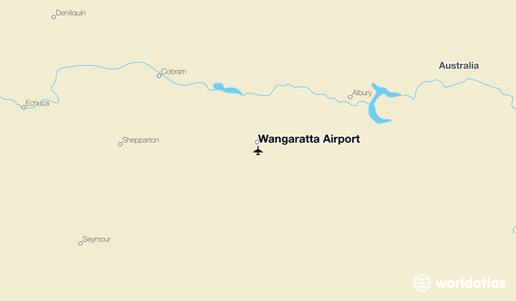 Wangaratta Airport location on a map