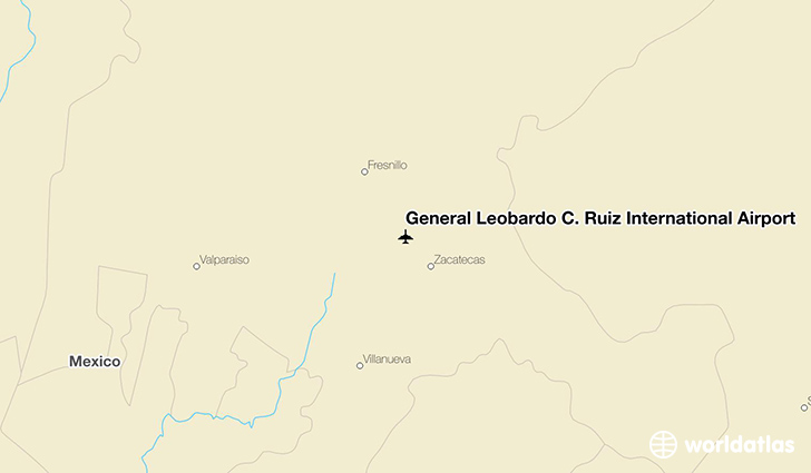 General Leobardo C. Ruiz International Airport location on a map