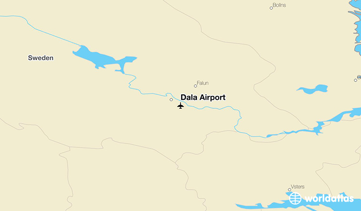 Dala Airport location on a map