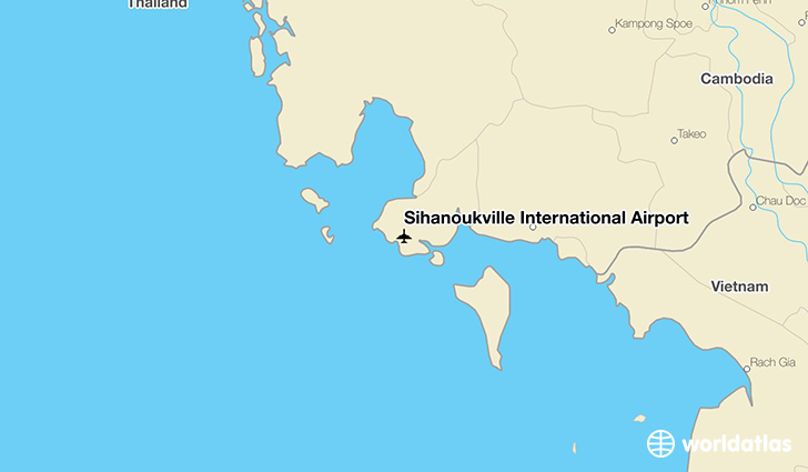 Sihanoukville International Airport location on a map