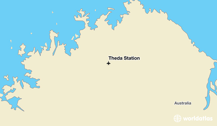 Theda Station location on a map