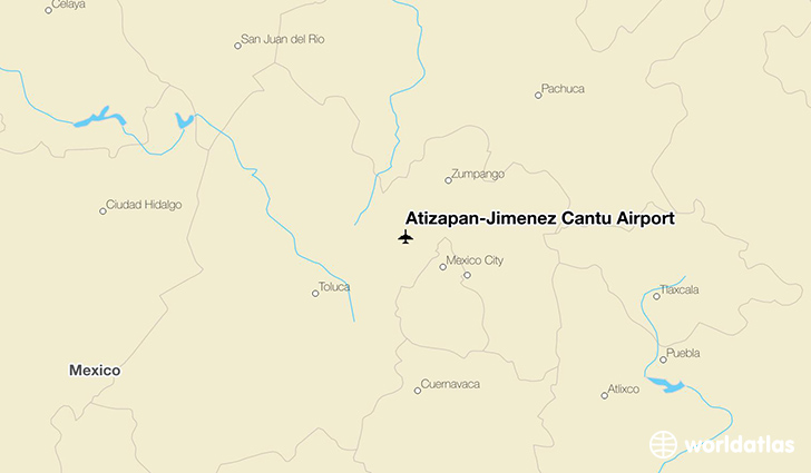 Atizapán-Jimenez Cantu Airport location on a map