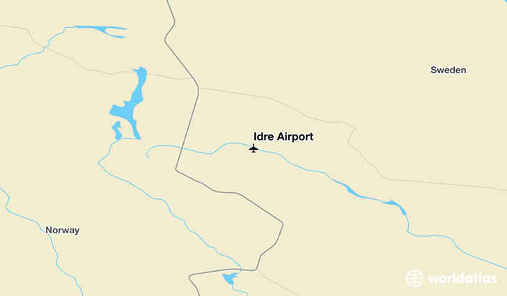 Idre Airport location on a map