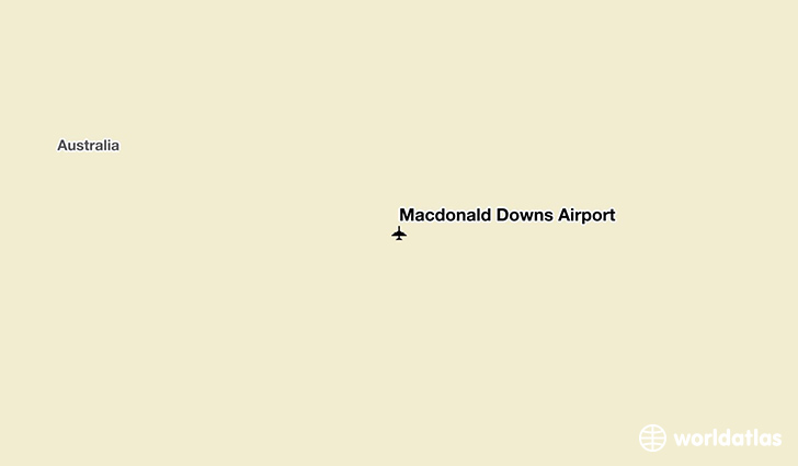 Macdonald Downs Airport location on a map