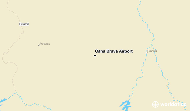 Cana Brava Airport location on a map