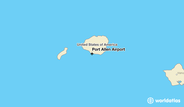 Port Allen Airport location on a map