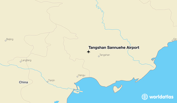 Tangshan Sannühe Airport location on a map