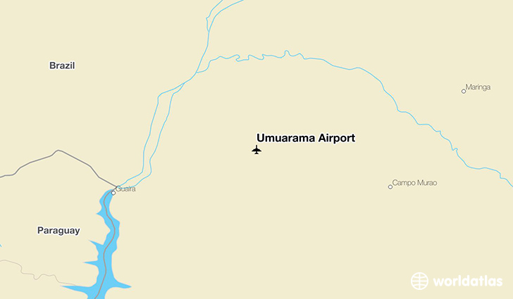 Umuarama Airport location on a map