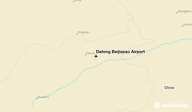 Datong Beijiazao Airport location on a map