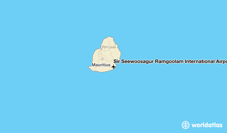 Sir Seewoosagur Ramgoolam International Airport location on a map