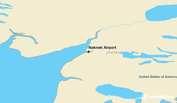 Naknek Airport location on a map