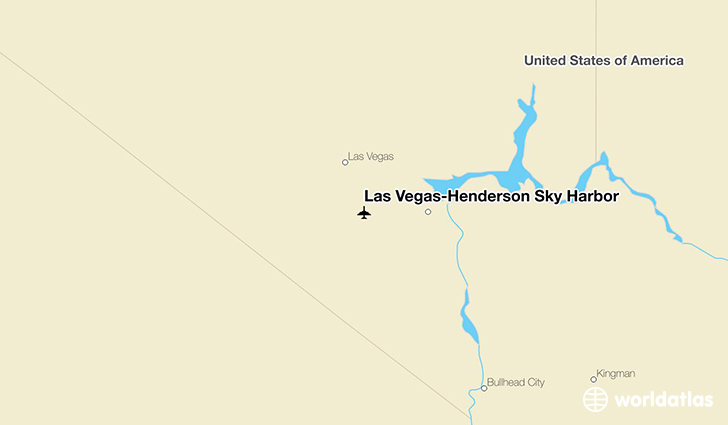 Las Vegas-Henderson Sky Harbor location on a map