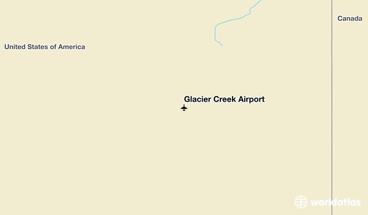 Glacier Creek Airport location on a map