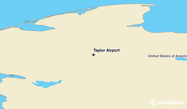 Taylor Airport location on a map