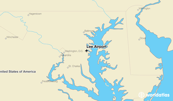 Lee Airport location on a map