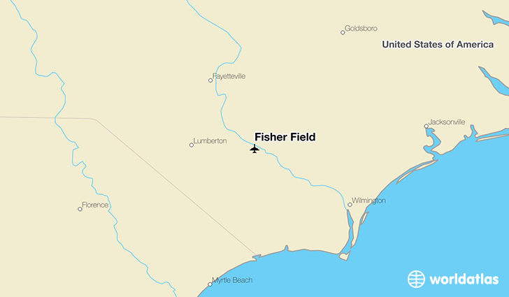 Fisher Field location on a map