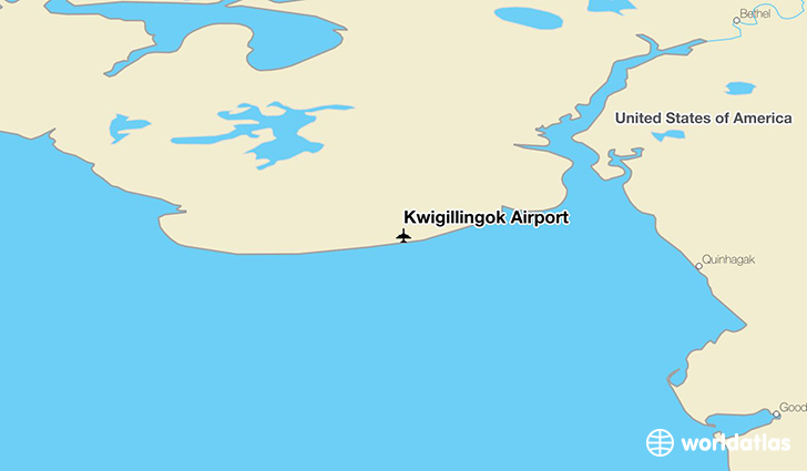 Kwigillingok Airport location on a map