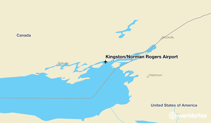 Kingston/Norman Rogers Airport location on a map