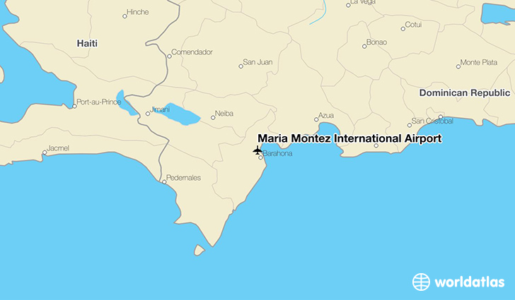 María Montez International Airport location on a map
