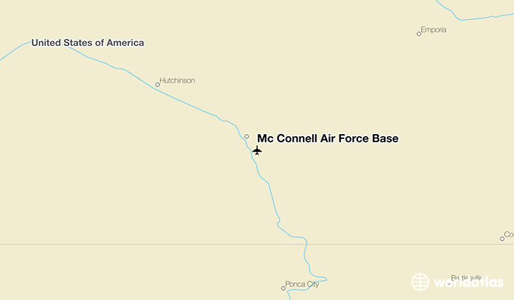 Mc Connell Air Force Base location on a map