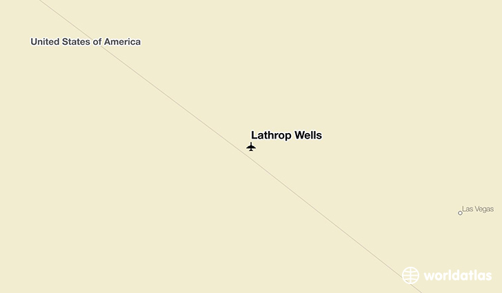 Lathrop Wells location on a map
