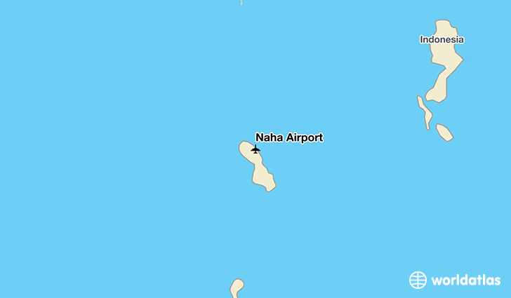 Naha Airport location on a map