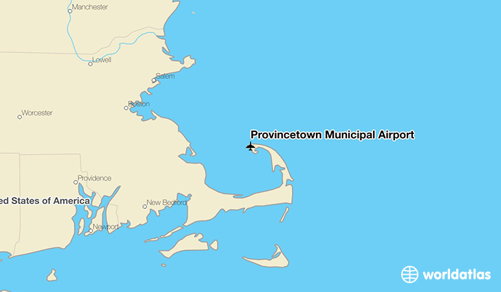 Provincetown Municipal Airport location on a map