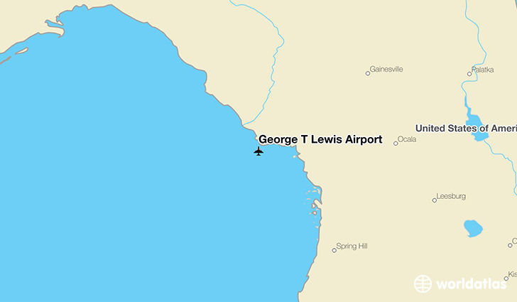 George T Lewis Airport location on a map